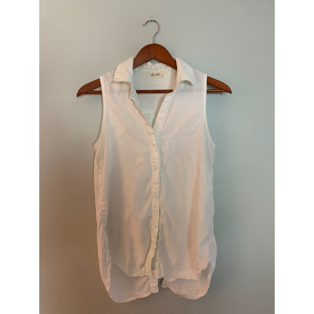 Light Mint Bella Dahl Sleeveless Button-Down